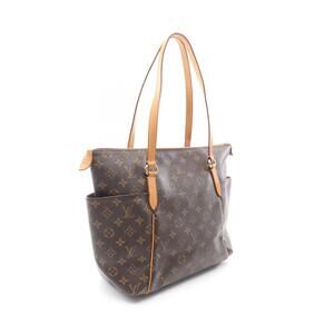 Louis Vuitton Canvas Leather Totally Monogram Tote Brown Bag
